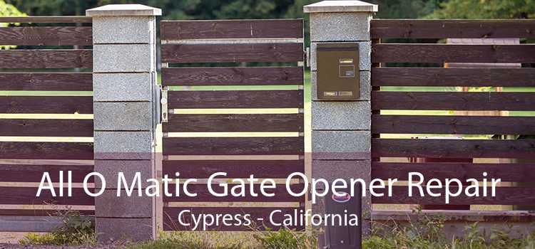 All O Matic Gate Opener Repair Cypress - California